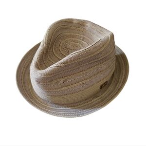 Bailey of Hollywood Mannes Fedora Trilby Hat Men’s Large Crushable Straw